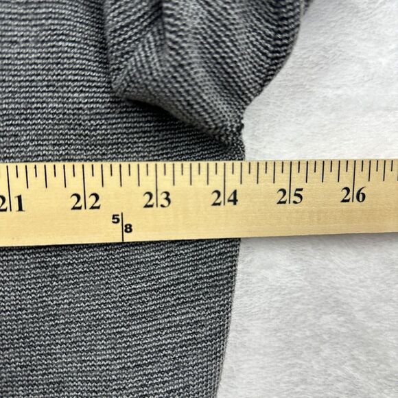 Enrico Rossini Wool Blend 1/4 Quarter Zip Men’s XL Sweater Elbow Patches Gray - Picture 10 of 16
